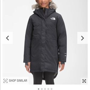 Girls North Face Arctic Swirl Parka size small